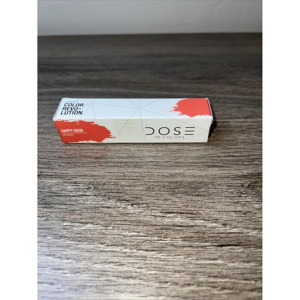 Dose Of Colors Lip Gloss HAPPY HOUR Full Size 0.16 oz New In Box